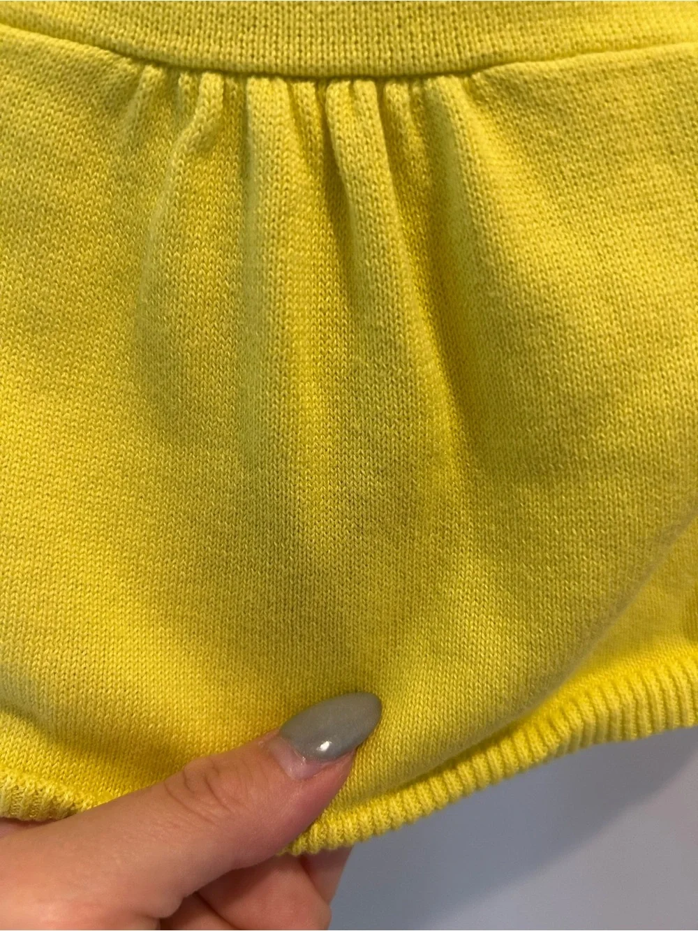 Baby Gap Chartreuse Knit Cardigan Size 3-6 Months